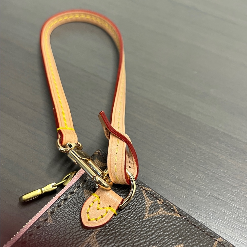 Louis Vuitton Monogram Pink Wristlet Neverfull GM EXCELLENT Condition Box & Bag - Picture 9 of 15